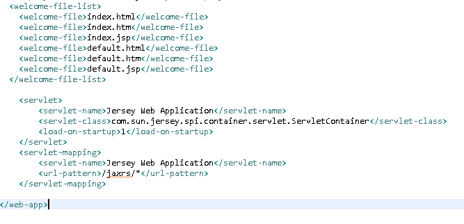 Create Java RESTful Web Service (JAX-RS) using Jersey - producing XML : servlet mapping