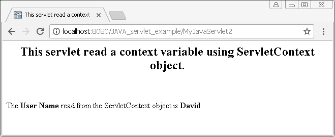 ServletContext object in Java : get attribute