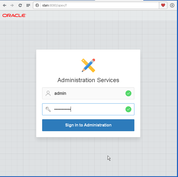 change user password in Oracle APEX 5.1 : login