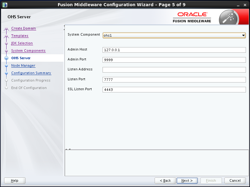 configure Oracle HTTP Server (OHS) 12.1.2 : configure ohs server