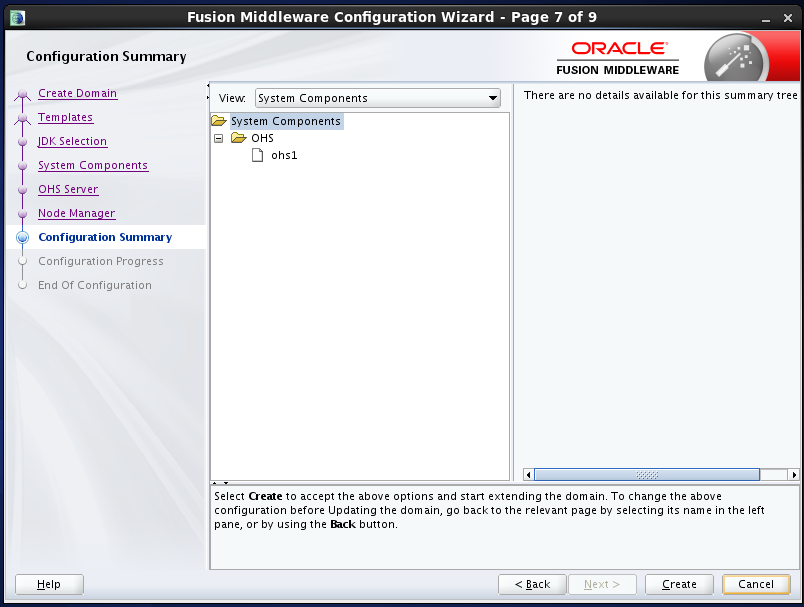 configure Oracle HTTP Server (OHS) 12.1.2 : configuration summary
