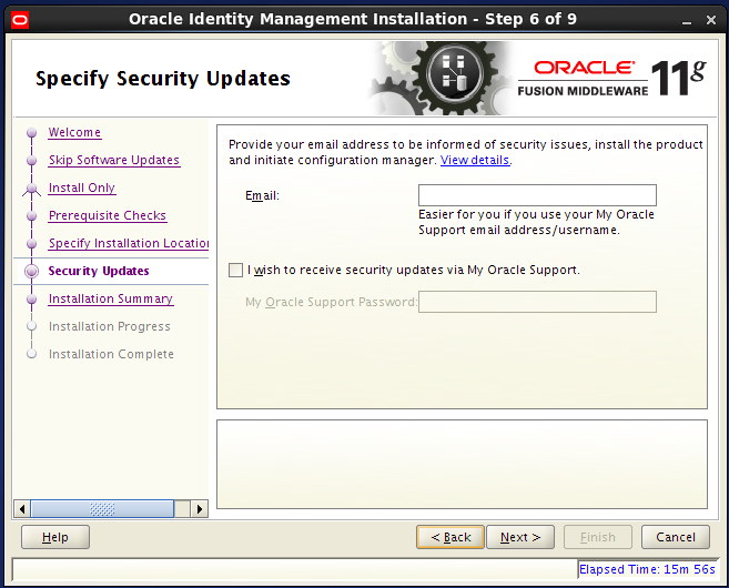 install Oracle Identity Management for OID - security updates