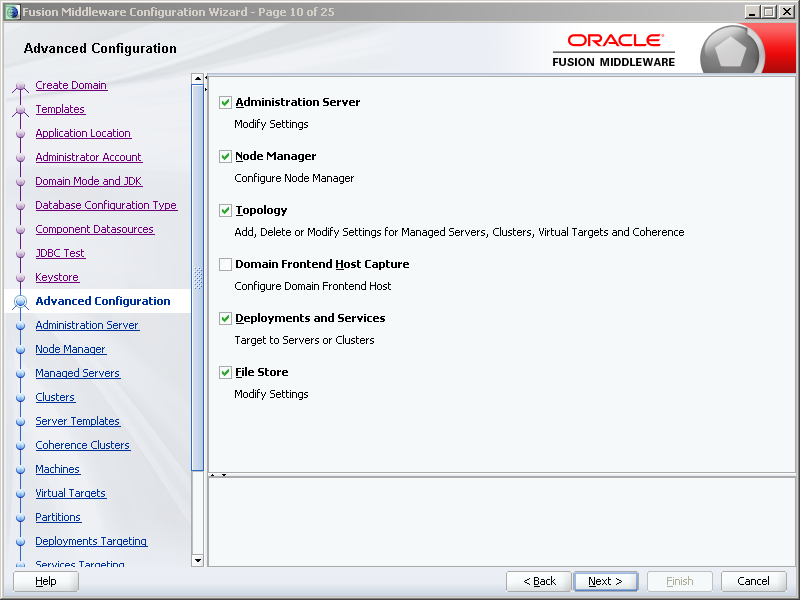How to configure Oracle SOA 12c software on Windows: advanced configuration
