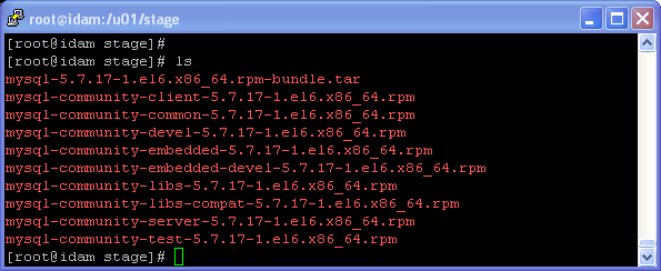 Install MySQL server v. 5.7 on Linux 6 (CentOS6, RHEL6, OEL6) with no internet connection: rpms 