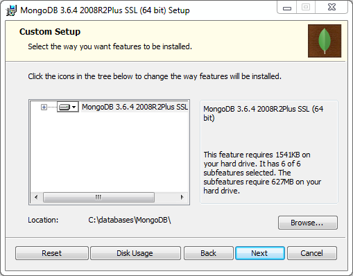 MongoDB Installation on Windows: setup