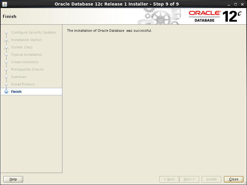 Oracle database 12cR1 Installation on Linux 6 (RHEL6, CentOS6, OEL6): close 