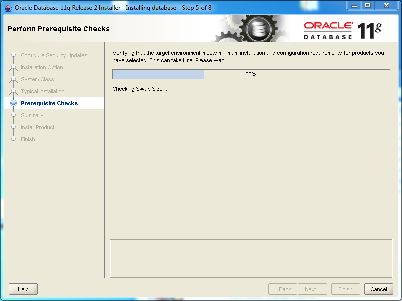 Oracle database 11gR2 Enterprise Edition Installation on Windows: prerequisites 