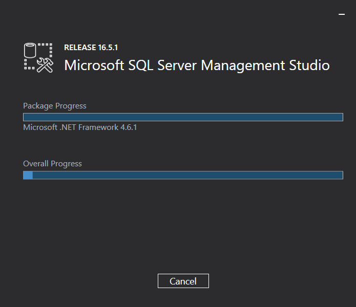 Microsoft SQL Server Management Studio installation: downloading & installing 