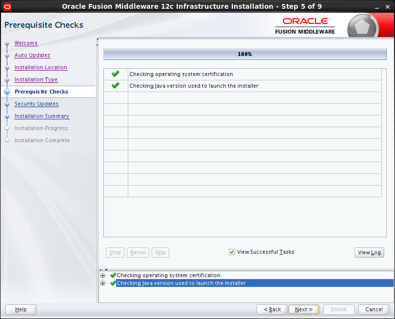 Oracle Fusion Middleware Installation for OBIEE 12c : prerequisites check 