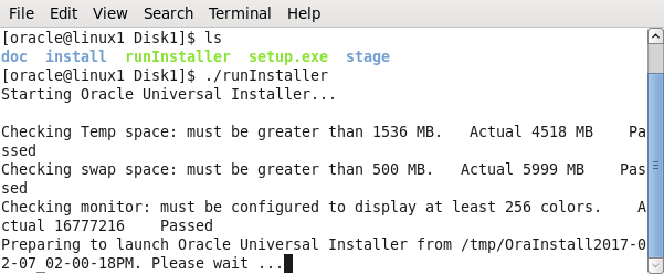 OBIEE 11g installation on Linux: runInstaller 