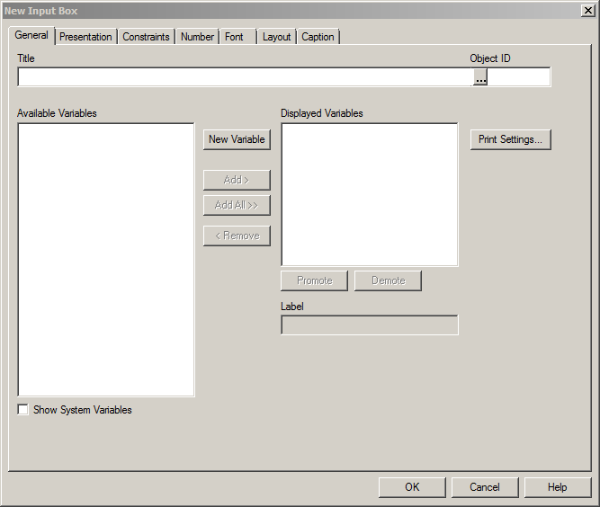 How to create an Input Box in QlikView: new