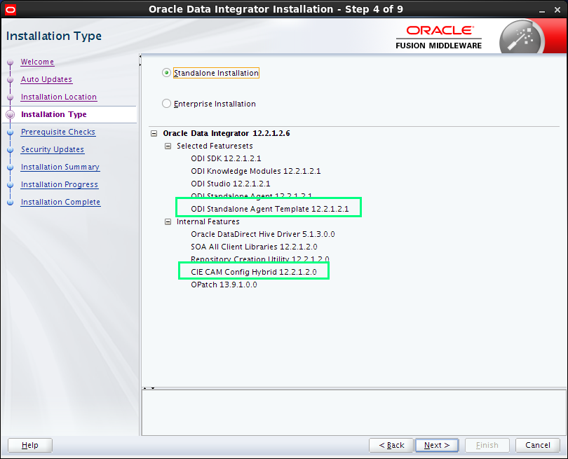 Install Oracle Data Integrator (ODI) 12c on Linux (CentOS, RedHat, OEL): standalone installation