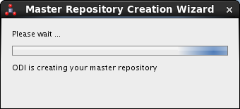 Create ODI Master Repository - ODI Studio 12c: creating