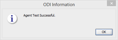 Create ODI 11g Standalone Agent into Master Repository: agent tested