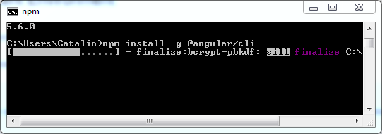 Setup Angular development environment (Angular installation): cli installation