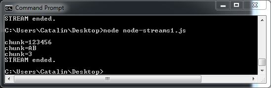 Readable Streams in Node.js example #1 