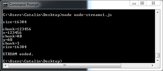 Readable Streams in Node.js example #2 