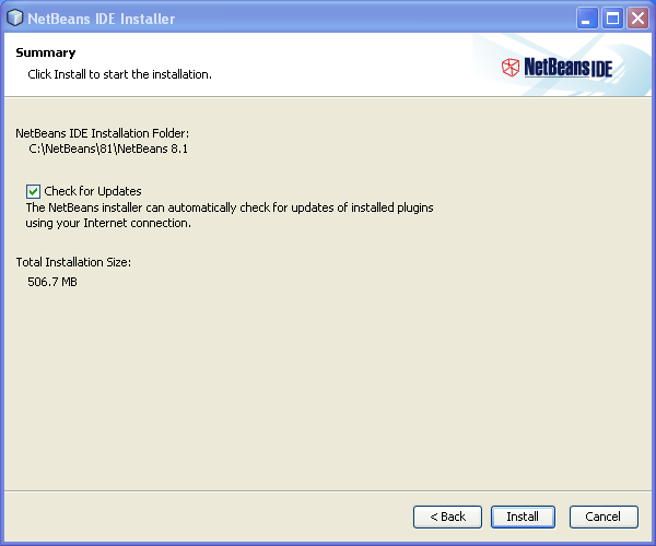 Install NetBeans on Windows: Summary