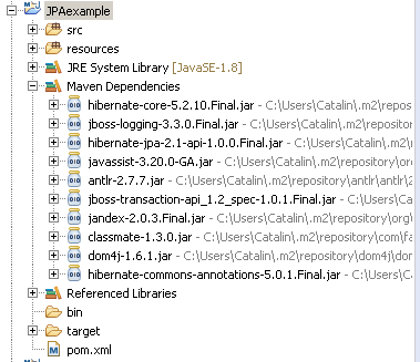 Hibernate configuration for Java: downloaded libraries