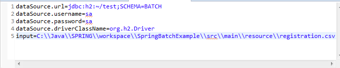 Spring Batch Job repository configuration: spring batch properties