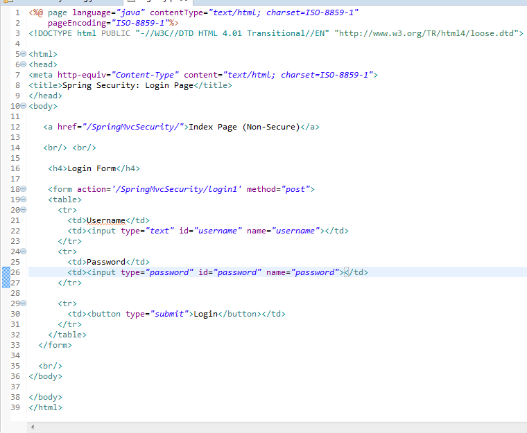 Spring 5 Security - create custom login page: login