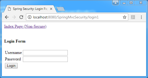 Spring 5 Security - create custom login page: custom page