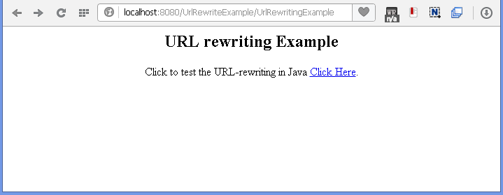 Java URL-rewriting : redirect