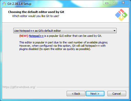 Install Git on Windows: choose GUI