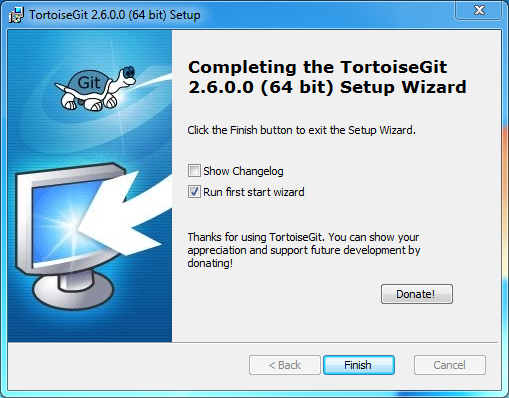 Install Git Client (TortoiseGit) on Windows: wizard