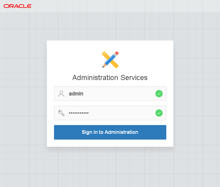 create Oracle APEX 5.1 workspace: login