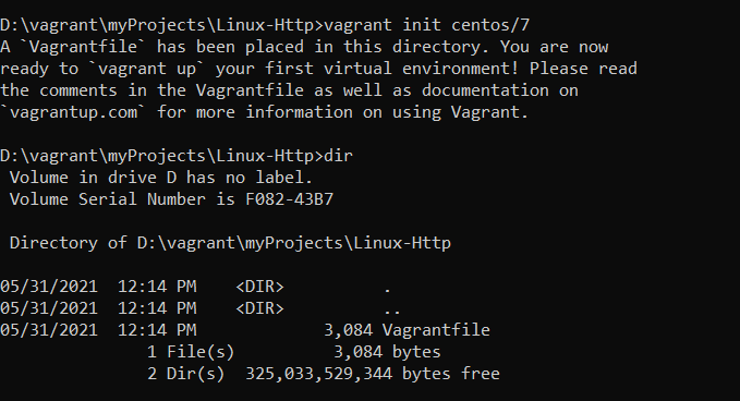 Vagrant Box with CentOS and HTTP server installed: download Vagrantfile