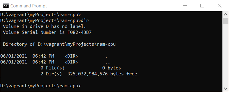 set cpu and RAM in Vagrant: project directory