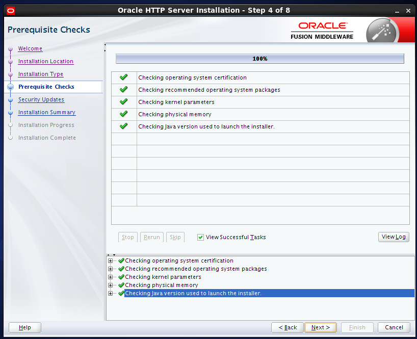 install Oracle HTTP Server (OHS) 12.1.2 : prerequisites check