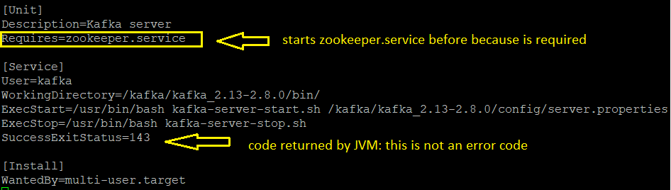 Start Kafka as Linux/CentOS service: service file