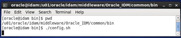 Configure Oracle Identity and Access Manager: Configure IDAM