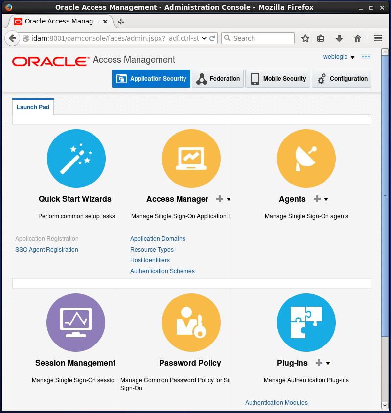 Create Oracle Access Manager (OAM) Host Identifiers: administration console 