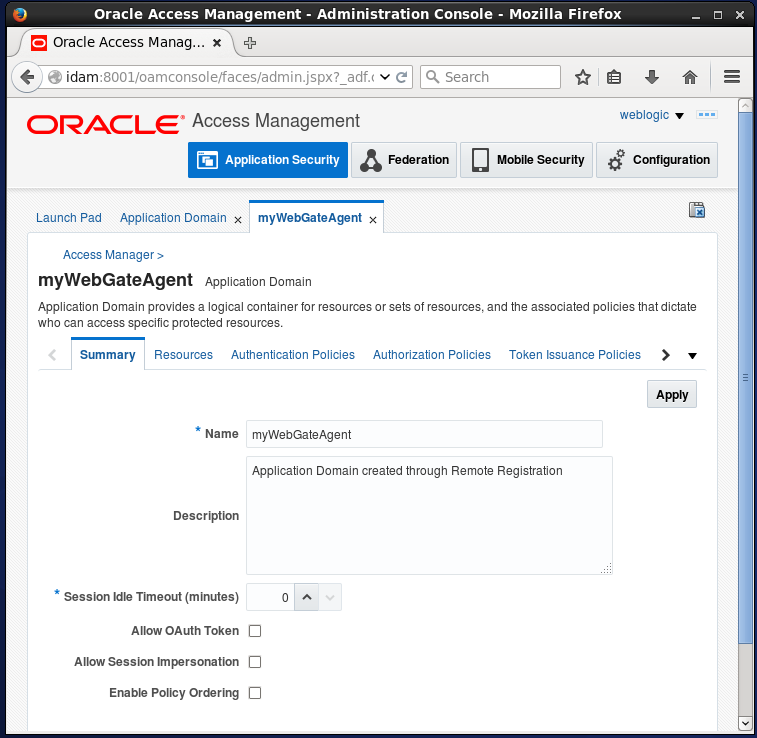 Create Oracle Access Manager (OAM) Authorization Policy: summary