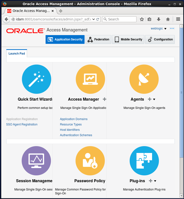 Create Oracle Access Manager (OAM) Resource: Administration Console