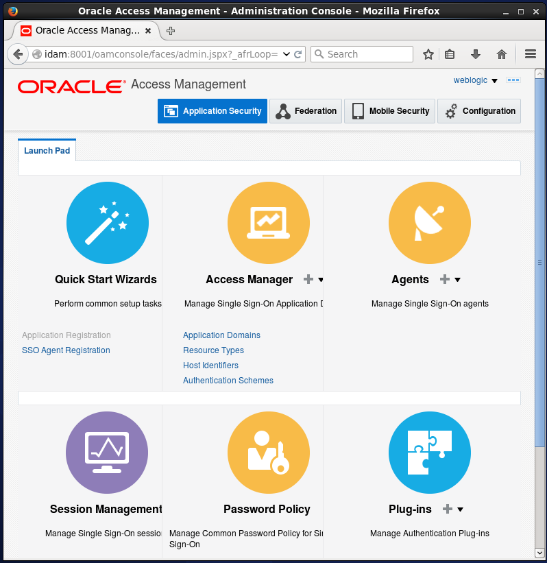 Pass one or more variables to the application after authentication with oracle access manager: console