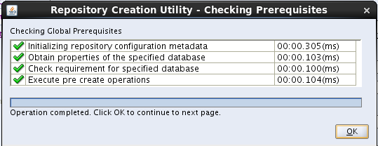 run RCU repository creation utility for oracle OID: prerequisites