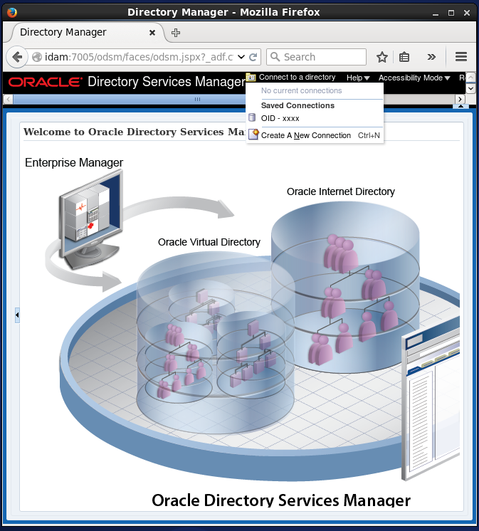 Create a user into the Oracle Internet Directory: login