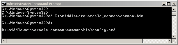 How to configure Oracle SOA 12c software on Windows: run config.cmd