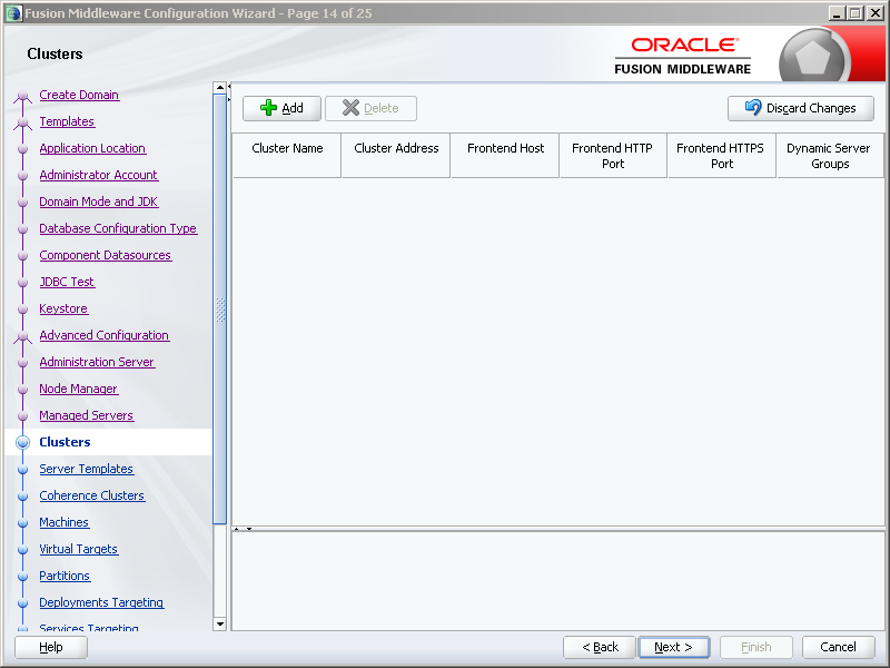 How to configure Oracle SOA 12c software on Windows: clusters