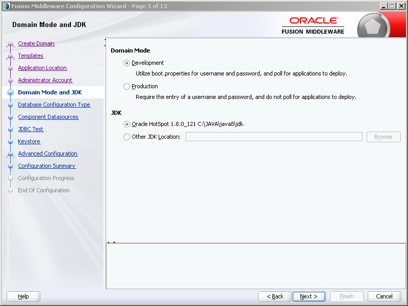 How to configure Oracle SOA 12c software on Windows: domain mode plus jdk