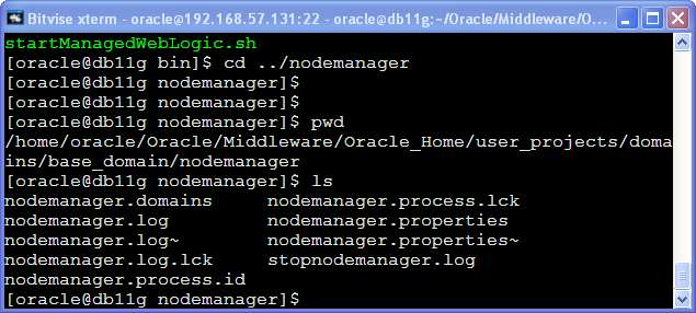 WebLogic Node Manager architecture : nodemanager directory